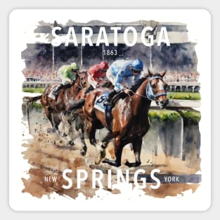 Saratoga Springs Racetrack Magnet